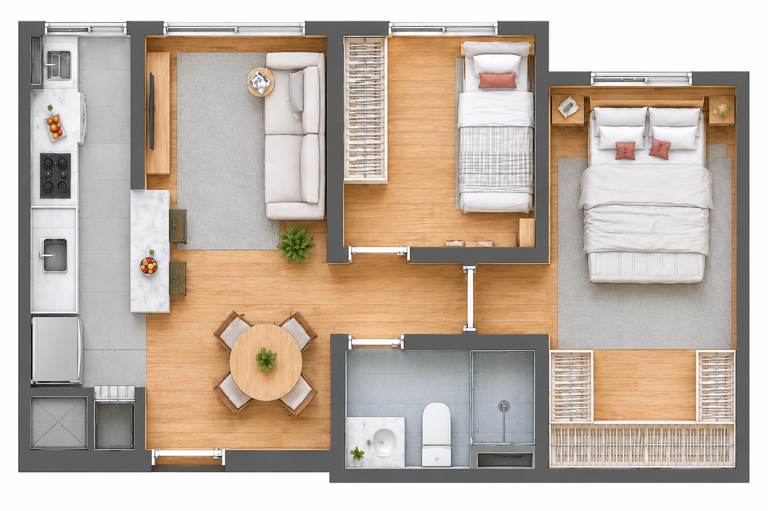 Planta com closet