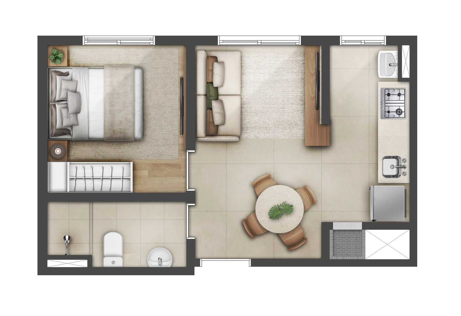 Planta de 31m2
